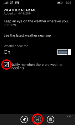 Cortana - Disable Weather Alerts 4 Cortana weather alerts - notify