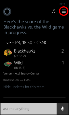 Cortana - Disable Weather Alerts 1 Cortana weather alerts - options