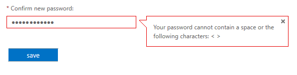 Annoying Dialog Boxes From Hell 5 Dialog Box - Office 365 Doesn't allow spaces in password