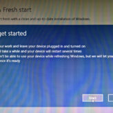 Fresh Start - Re-install Windows