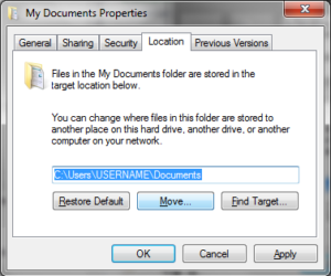 OneDrive Documents Location