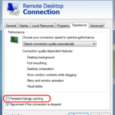 Remote Desktop Black Screen - Disable Persistent Bitmap Caching