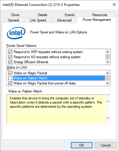 Power Management - Wake on Pattern Match Ethernet - Power Management - Wake on Pattern Match