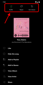 Spotify Shuffle - Toggle On or Off