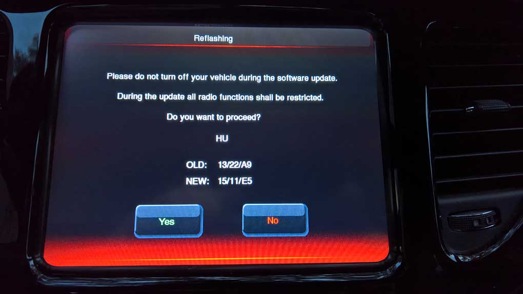 Uconnect Software Update 8.4