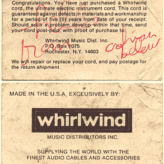 Adrian Belew signature - Muncie Indiana 1983