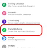 Digital Wellbeing - Disable