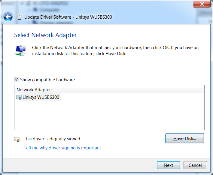 Linksys WUSB6300 AC1200 Won