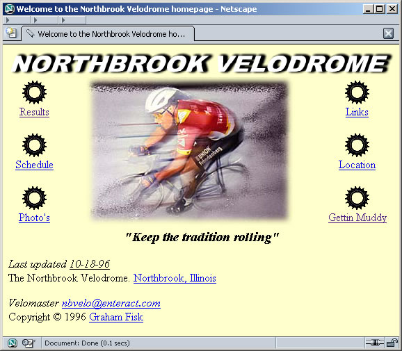 Northbrook Velodrome - 1996